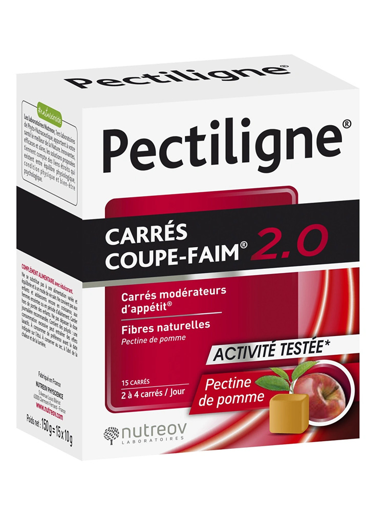 Nutreov Pectiligne Carrés Coupe-Faim 2.0 15 Unités